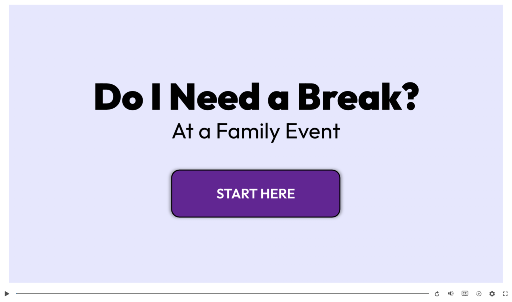 Do I Need a Break? At a Family Event screenshot