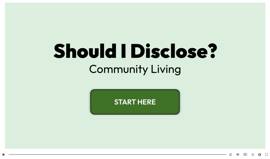 Should I Disclose Community Living screenshot